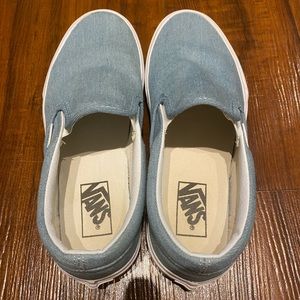 Madewell exclusive denim slip on vans